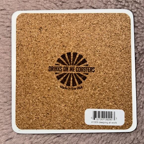 Sleeping at Work Coaster Funny - Picture 2 of 2